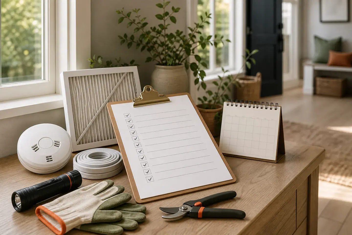 Home maintenance planning checklist